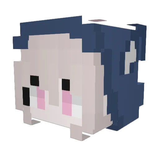 klving Minecraft avatar head, 3D render