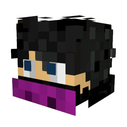 klvzt Minecraft avatar head, 3D render
