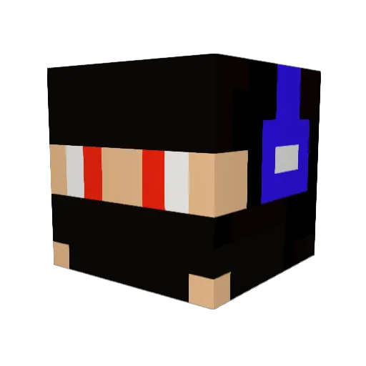 klxc Minecraft avatar head, 3D render