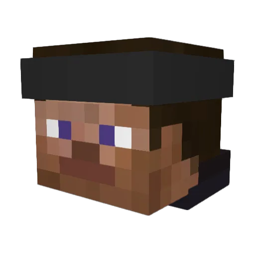 klxck Minecraft avatar head, 3D render