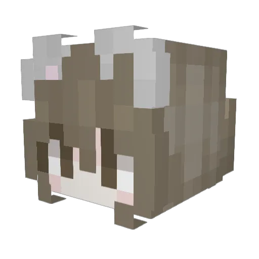 klxra Minecraft avatar head, 3D render