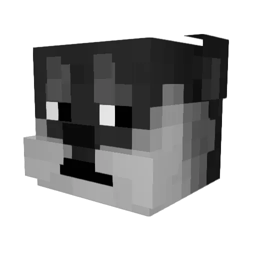 klxv Minecraft avatar head, 3D render