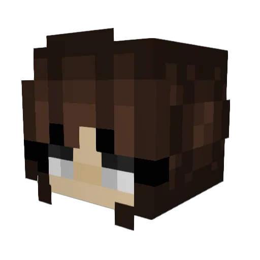 klyan Minecraft avatar head, 3D render
