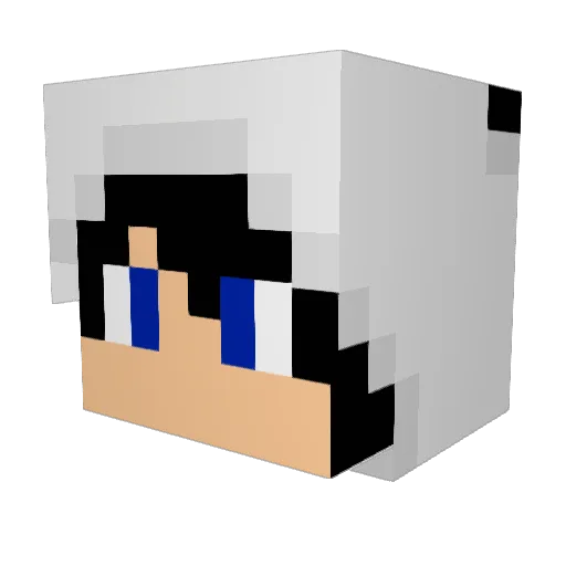 km2lok Minecraft avatar head, 3D render