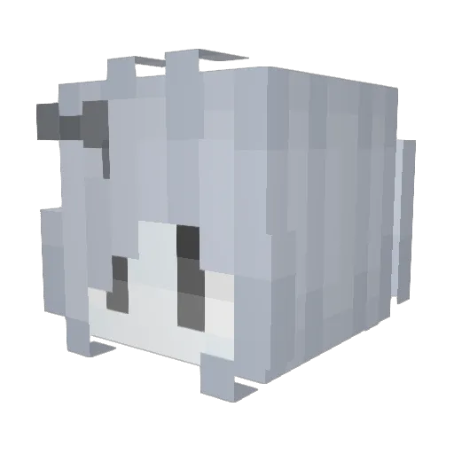 kmalmalmal Minecraft avatar head, 3D render