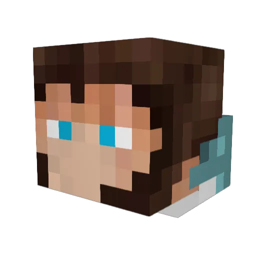 kman19989 Minecraft avatar head, 3D render
