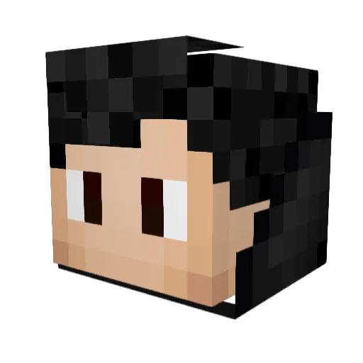 kmanila Minecraft avatar head, 3D render