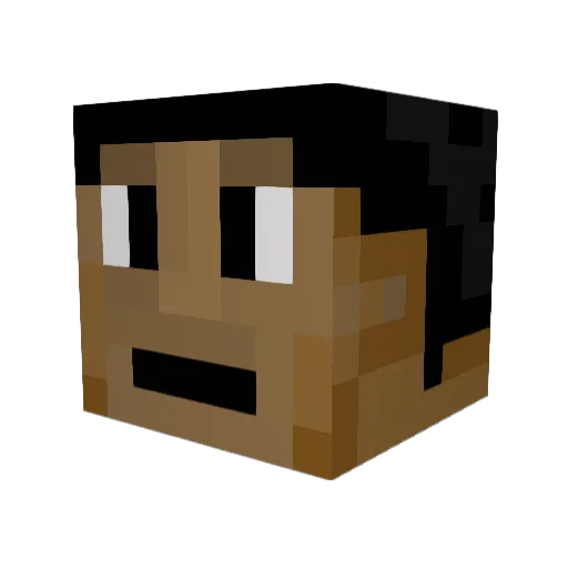 kmarc Minecraft avatar head, 3D render