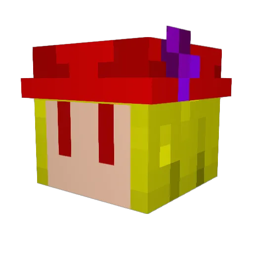 kmard Minecraft avatar head, 3D render