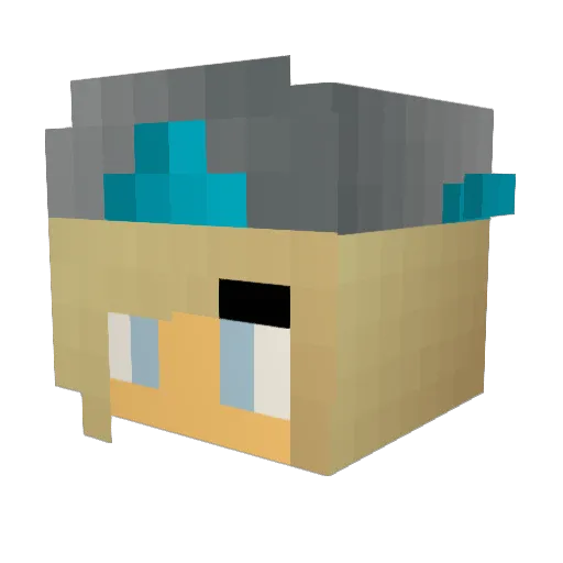 kmart126 Minecraft avatar head, 3D render