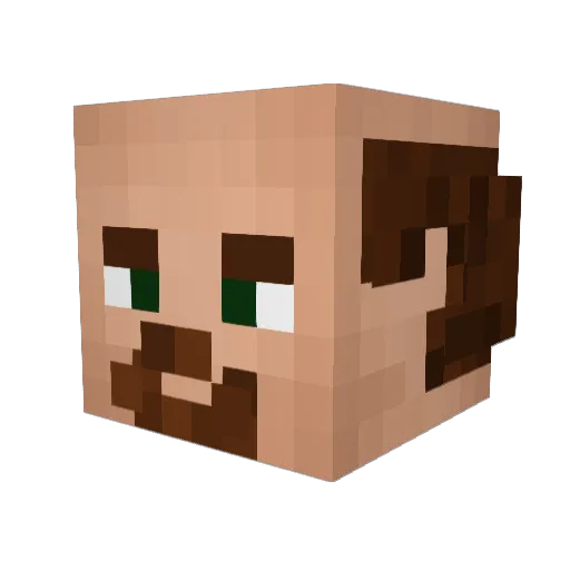 kmaster110 Minecraft avatar head, 3D render