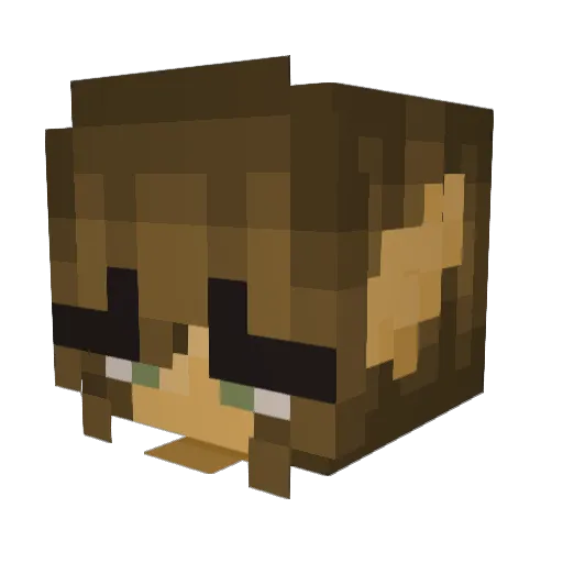 kmaytheGrate Minecraft avatar head, 3D render