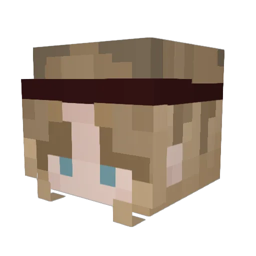 kmc55678 Minecraft avatar head, 3D render