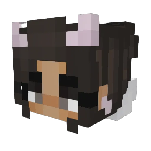 kmckawaii Minecraft avatar head, 3D render