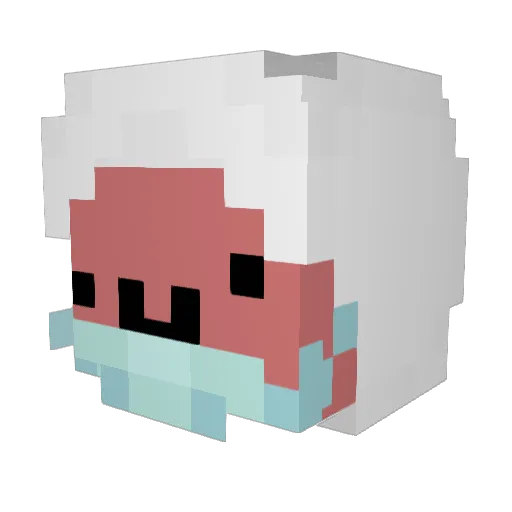 kmfa Minecraft avatar head, 3D render