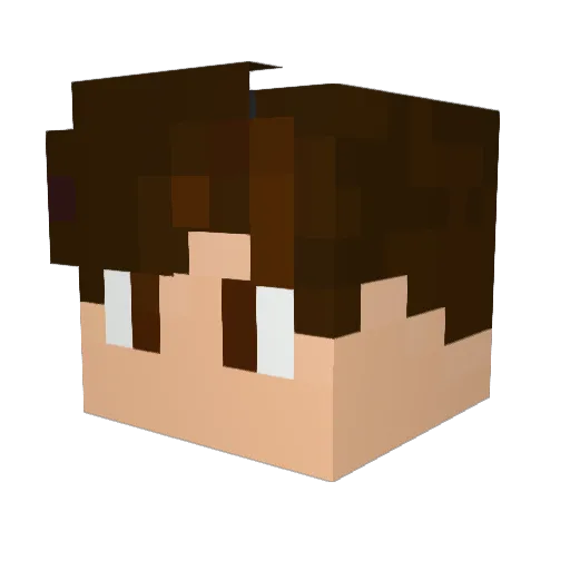 kminimk Minecraft avatar head, 3D render