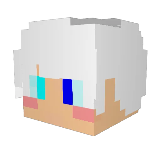 kmj_moi Minecraft avatar head, 3D render