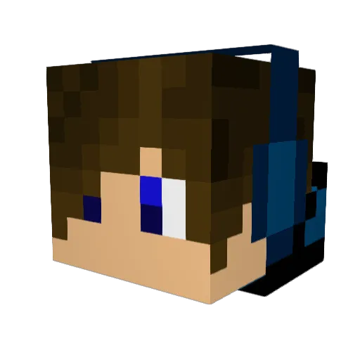 kmmzerty Minecraft avatar head, 3D render