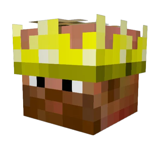 kmoo Minecraft avatar head, 3D render