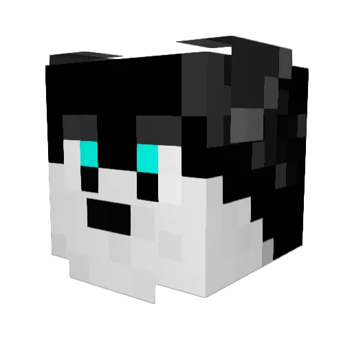 kmozac Minecraft avatar head, 3D render