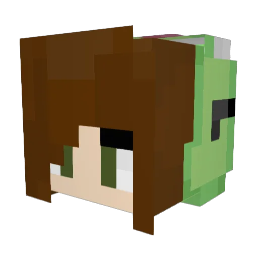 kmp830 Minecraft avatar head, 3D render