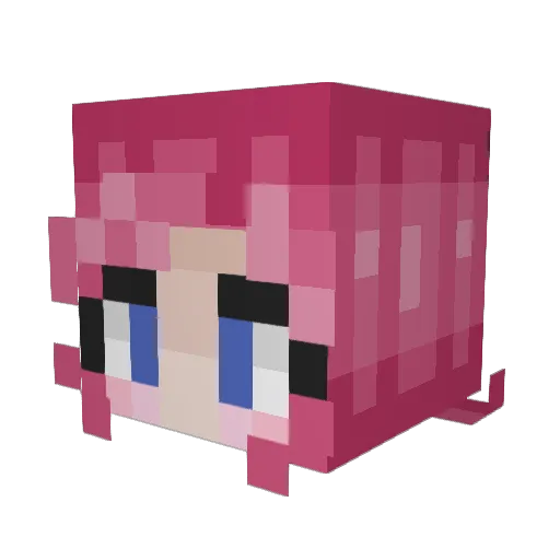 kmrkle Minecraft avatar head, 3D render