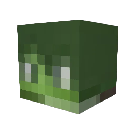kmrrs Minecraft avatar head, 3D render