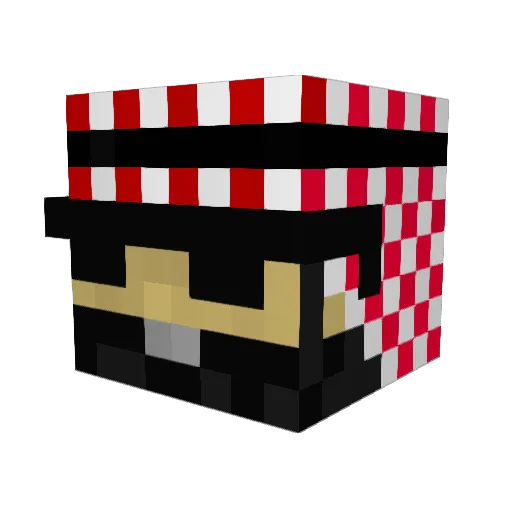kmtv100 Minecraft avatar head, 3D render