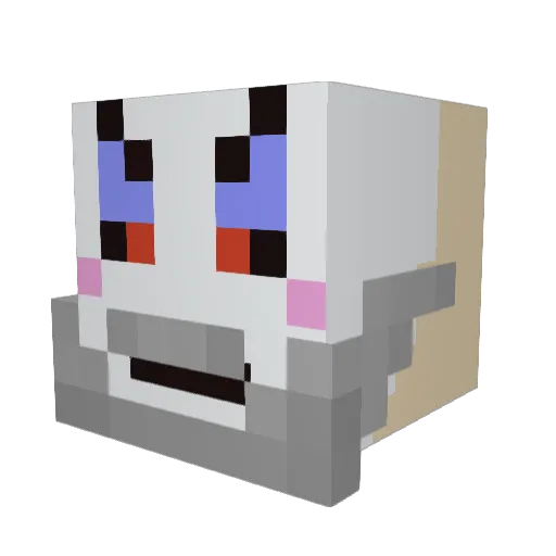kmuse Minecraft avatar head, 3D render