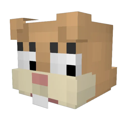 kmxrie Minecraft avatar head, 3D render