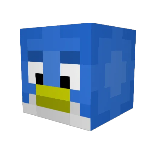 knacknac Minecraft avatar head, 3D render