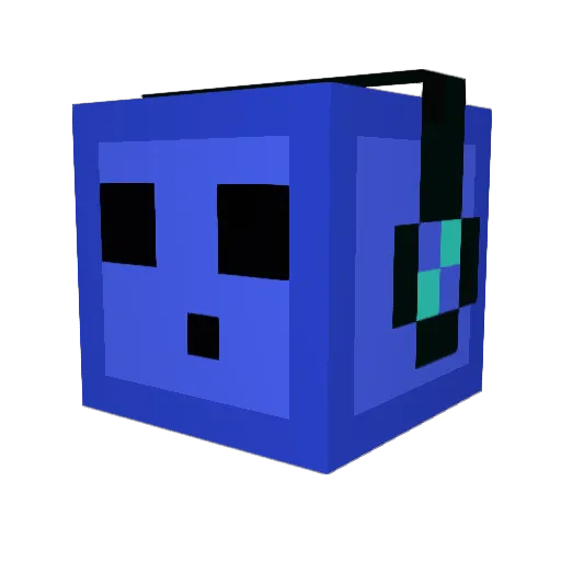 knallani Minecraft avatar head, 3D render
