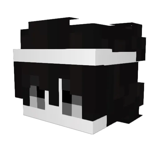 kndperson Minecraft avatar head, 3D render