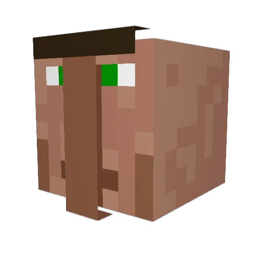 knedyh Minecraft avatar head, 3D render