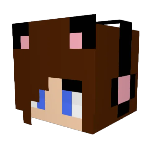 kneecoal Minecraft avatar head, 3D render