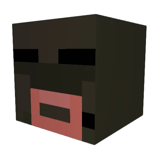 kneecrow Minecraft avatar head, 3D render