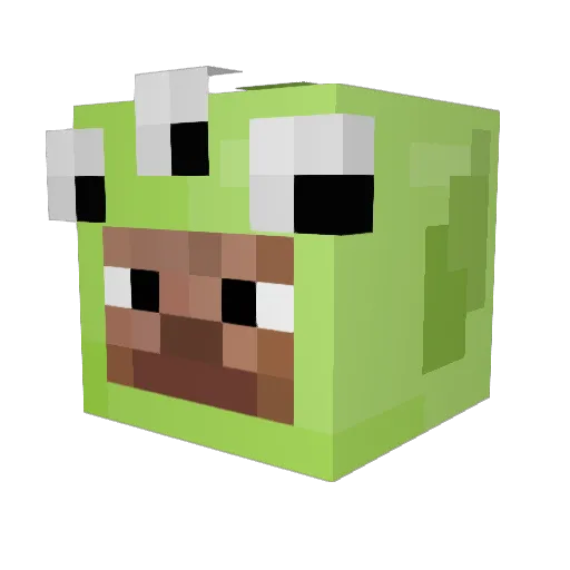 kneeolaa Minecraft avatar head, 3D render