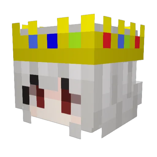 kneeth Minecraft avatar head, 3D render