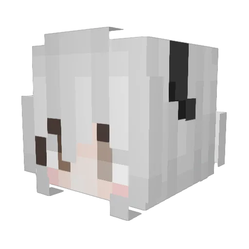 knew Minecraft avatar head, 3D render