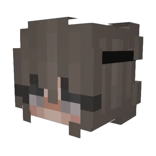knicksknackss Minecraft avatar head, 3D render