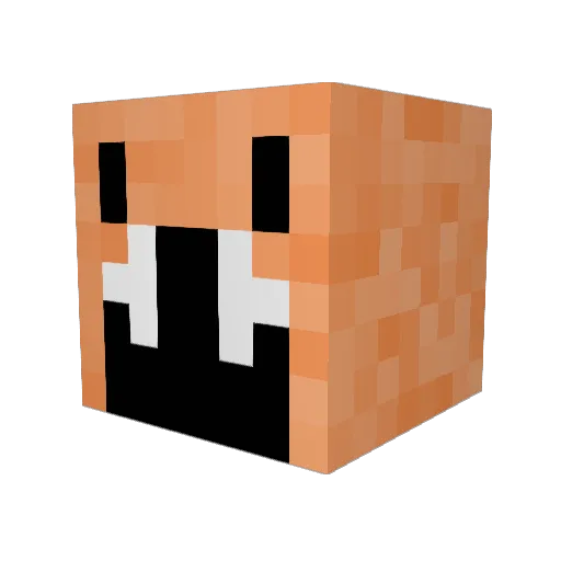 knifebuster21 Minecraft avatar head, 3D render