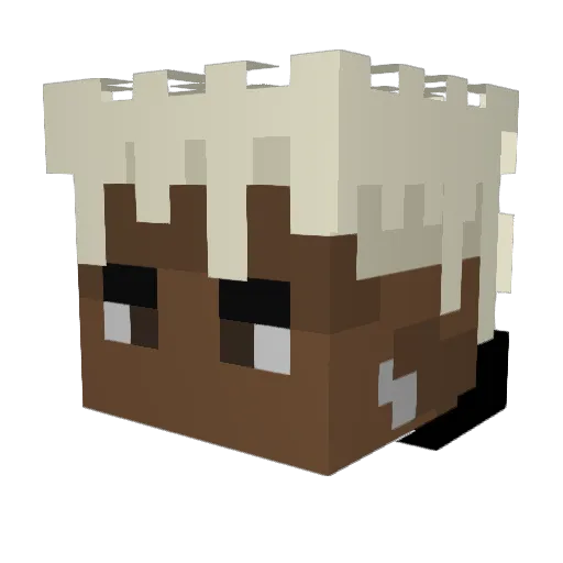 knifeech Minecraft avatar head, 3D render