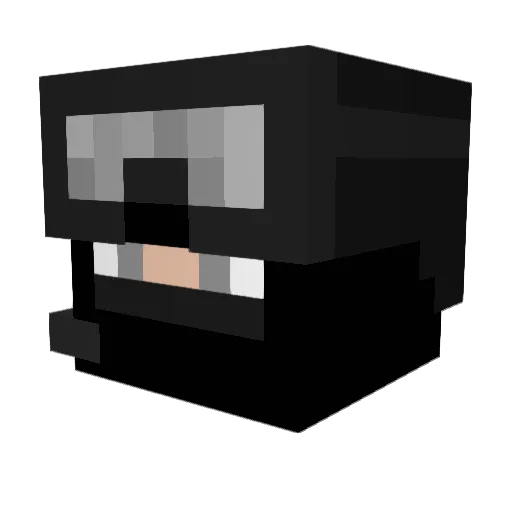 knifelessfanboy Minecraft avatar head, 3D render