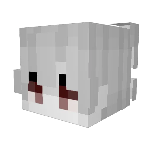 knifeways Minecraft avatar head, 3D render
