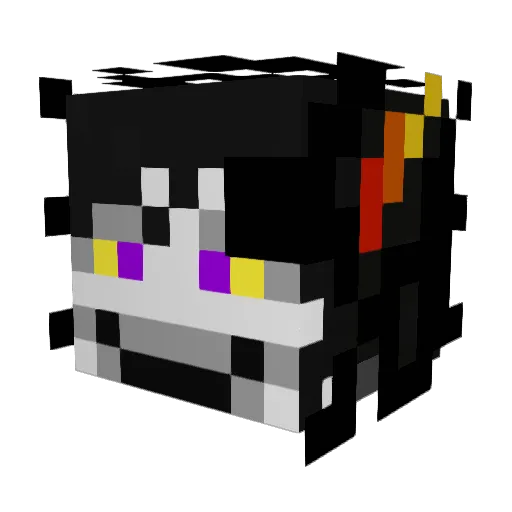 knifewingo Minecraft avatar head, 3D render