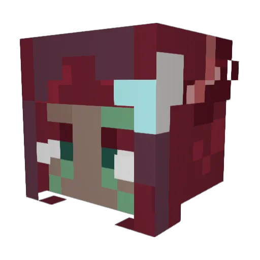 knight4light Minecraft avatar head, 3D render