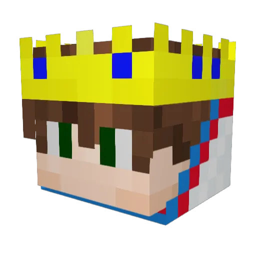knight_cx Minecraft avatar head, 3D render