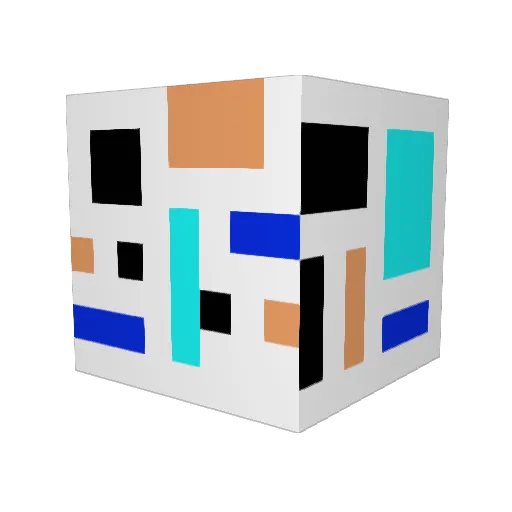 knight_pig Minecraft avatar head, 3D render