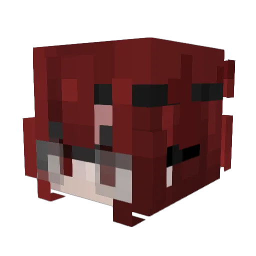 knightarms_ Minecraft avatar head, 3D render