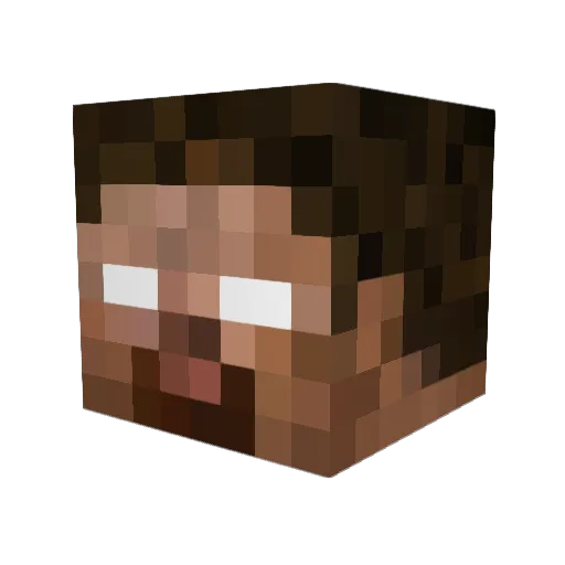 knightlocker Minecraft avatar head, 3D render